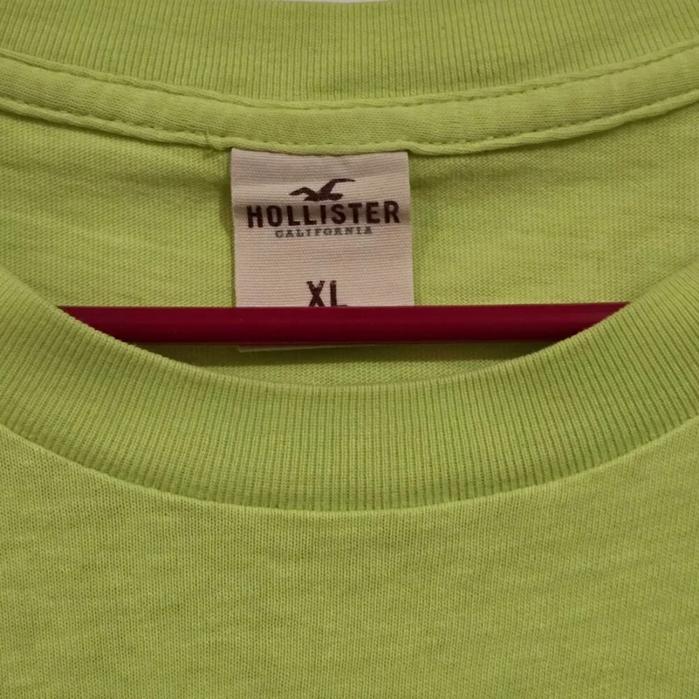 XL Lime green Hollister T-shirt - Picture 3 of 3